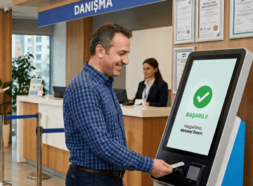 Kiosk ile Self-Servis Kimlik Okuma ve Doğrulama